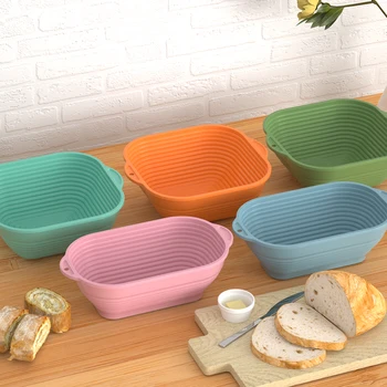 Essential Thickened Silicone Dough Baking Tools Bread Proofing Basket Set Collapsible for Home Bakers for Sourdough
