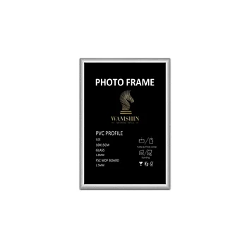 Wamshin White Frame 1.8 Mm Safety Glass 2.5Mm Mdf Board 9 * 13Cm 10 * 15Cm Plastic Picture Photo Frame