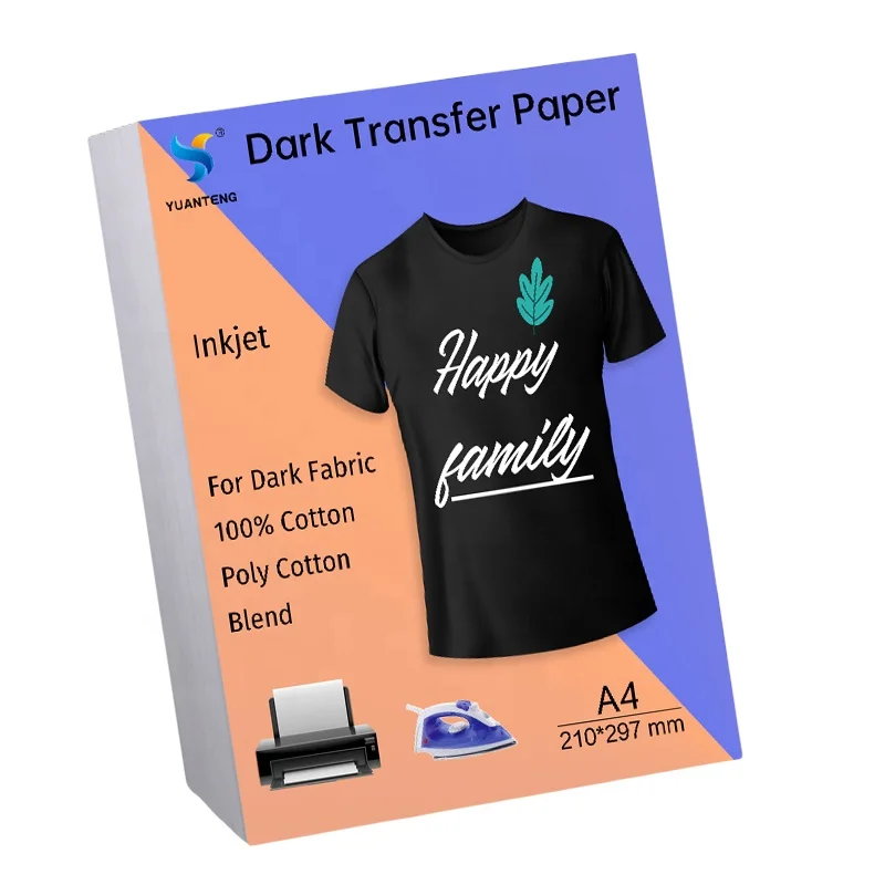 Heat Transfer Paper for Dark Fabric T Shirts A4 Inkjet