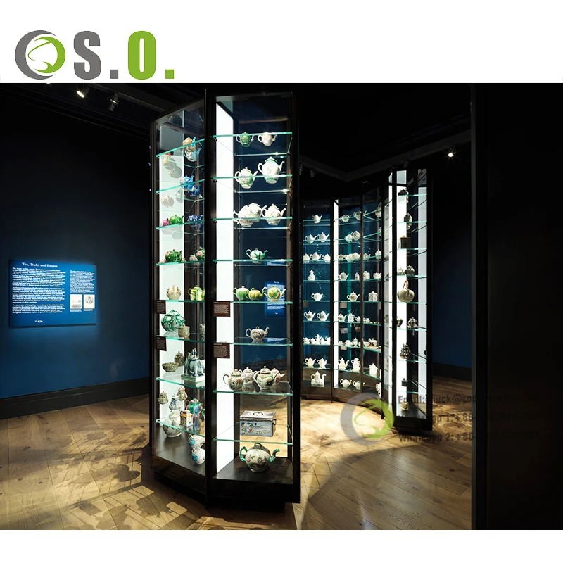【美品】ショーキャビネット Amazon.co.jp: コレクションケースフガラスケースディスプレイラ