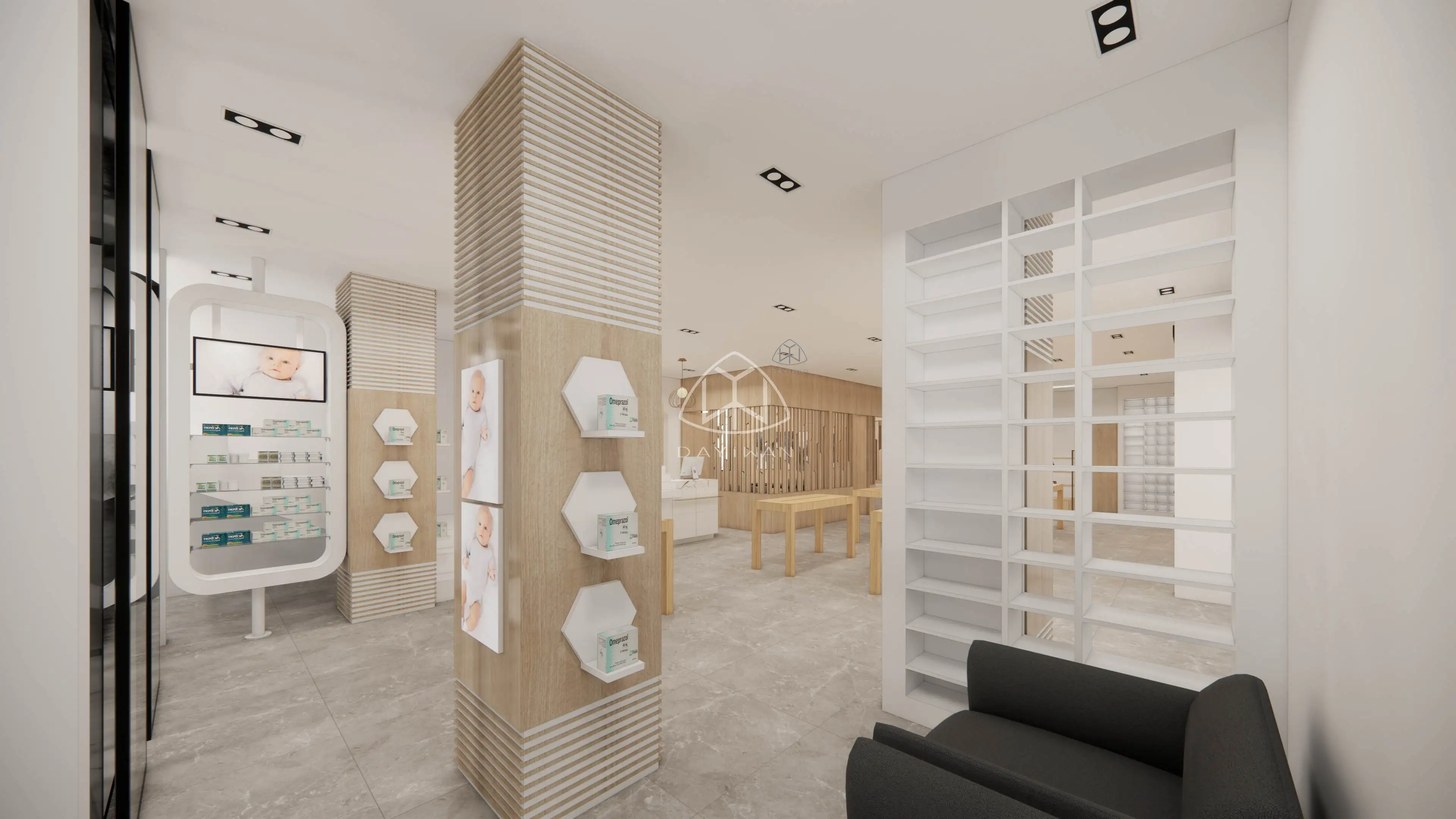 Beauty Cosmetics Shop Interior Design Skincare Store Shelf Beauty Salon ...