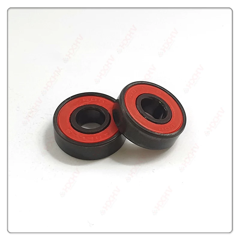 608 2RS  ABEC-9 High Quality Red Rubber Sealed Chrome Steel 8x22x7 mm HXHV Deep Groove Ball Bearings