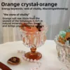 Orange white crystal+coffee crystal cup