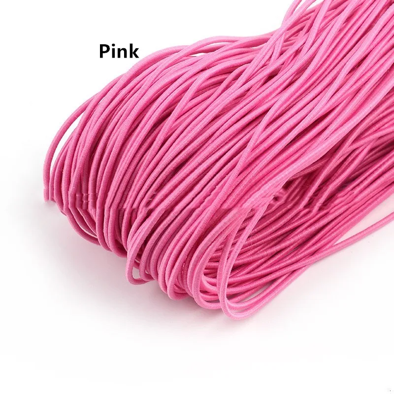 2MM Nylon Coated Round Elastic Cord Stretch Beading Mala String 40yards  Spool 