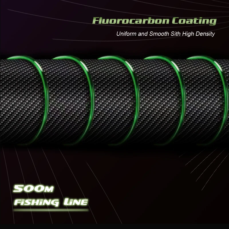 Justron Ocean Boat Fishing High Abrasion Resistance 500m High Quality Silk Nylon Fishing Line