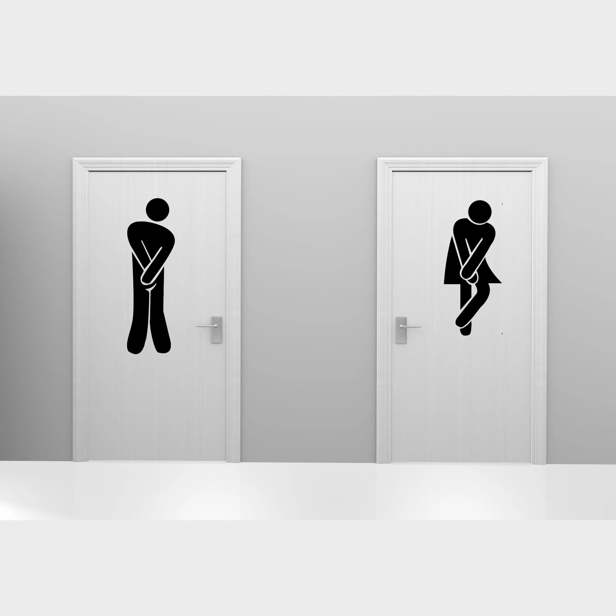 Removable Toilet Door Sticker Funny Bathroom Washroom Wc Wall Decals,Family  Diy Decor Art Stickers Home Decor For Kids - Buy Vinyl Decal,Die Cut Sticker ,Funny Die Cut Sticker Product on 