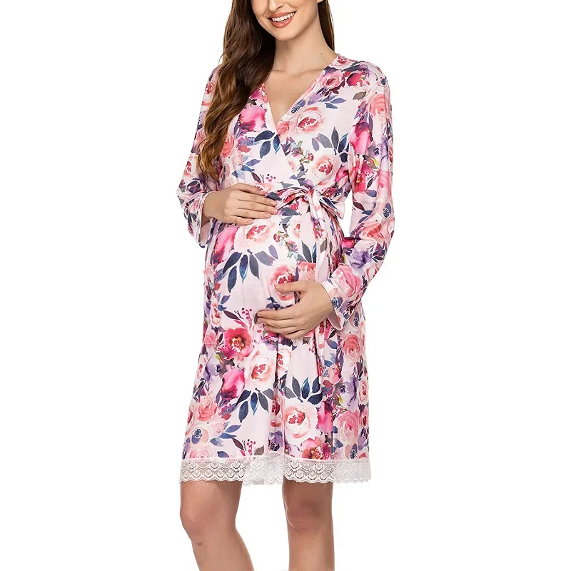 Buy Maternity Pajamas Robe,Long Sleeve 