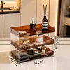 [3-layered with compartments] Amber color