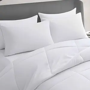 Double Stitched 100% Cotton Pillow Insert Full Cotton High Elastic Breathable Pillow for Hotel Home Adult Neck Support