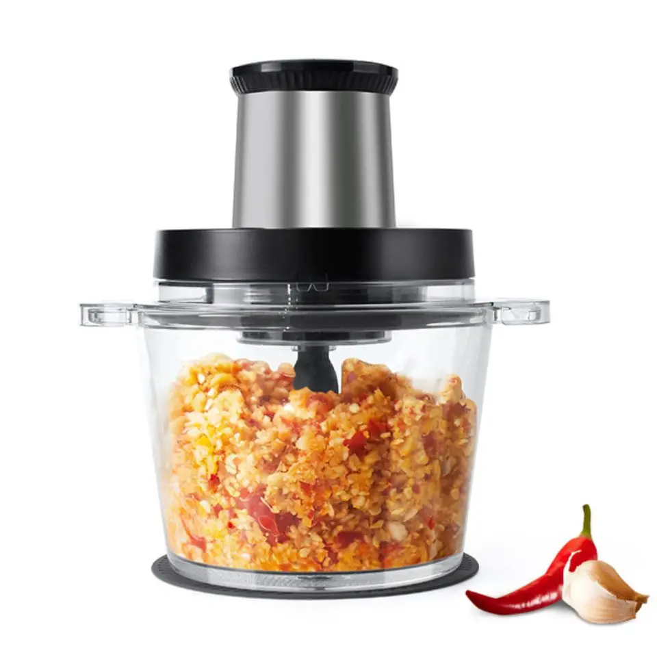 Big Capacity 3L Meat Grinder & Veggie Chopper with Glass Bowls Baby Food Vegetables Meat Fruits Grinder Mixer