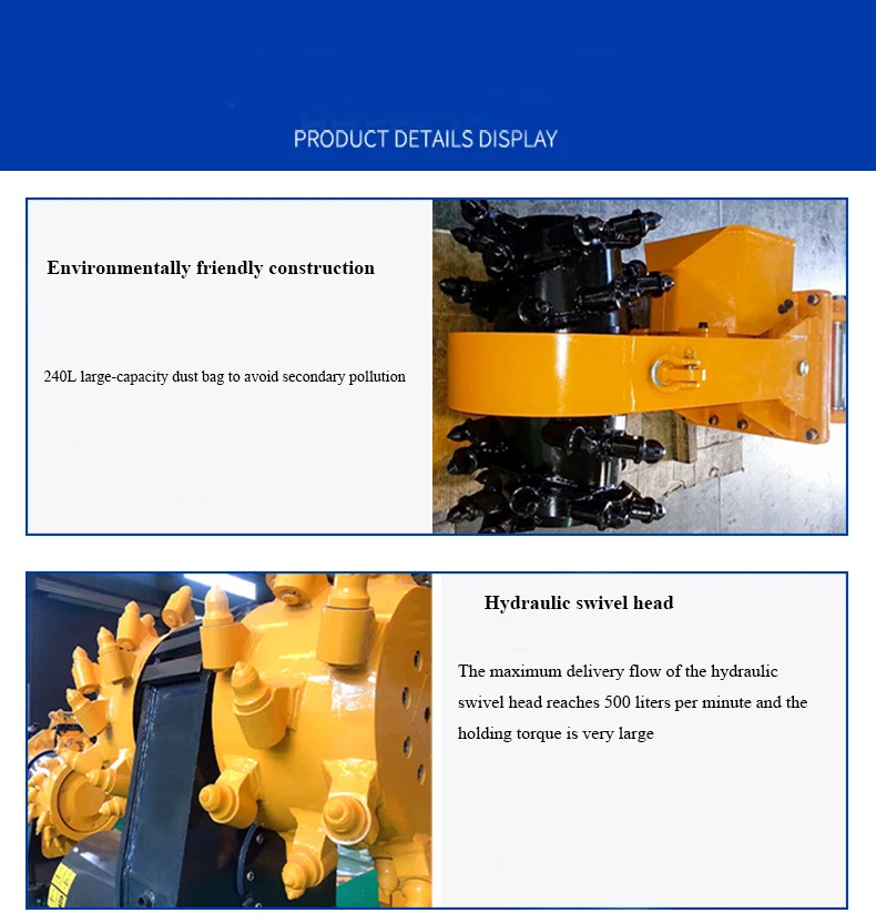 Factory Price Trenching Drum Cutter Machines Crawler Excavator Drum Cutter for Construction