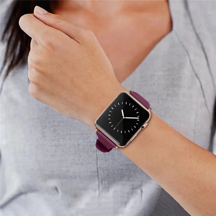 
Силиконовый резиновый спортивный ремешок для наручных часов apple watch band для Iwatch series 6 