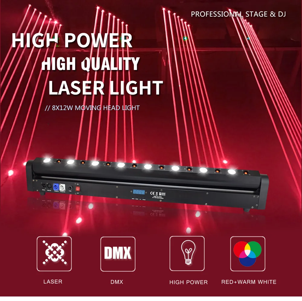 Laser Dj LED Bar Strong Line Moving Head Red Laser Array With LED RGB Color for Party Disco Ktv Bar Club Stage Light