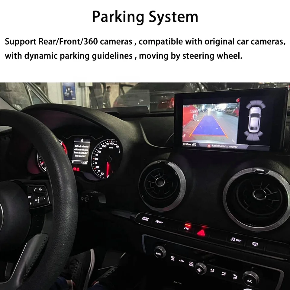A1 8XF 8X1 8XA Wireless CarPlay for AUDI OEM Retrofit Apple Car Play Android Auto Rear Front Camera Integrated Adapter Spotify