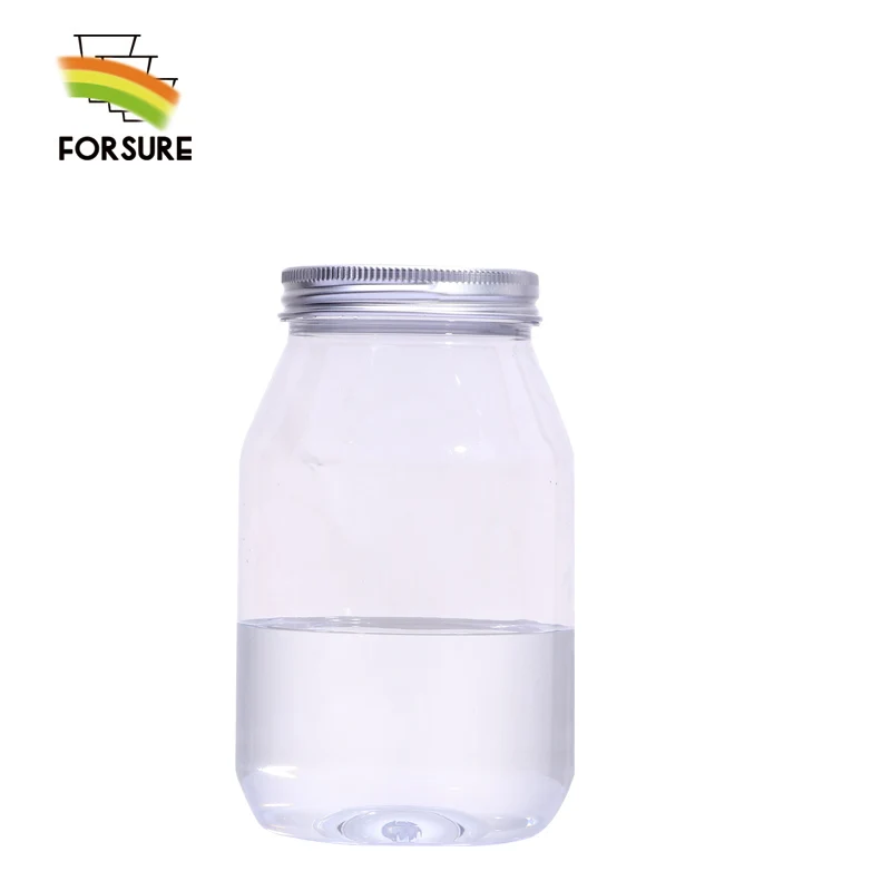 400 ml 530 ml Factory Price Plastic PET Jar With Aluminum Lid and Top Seal Food Grade Transparent Plastic Jar