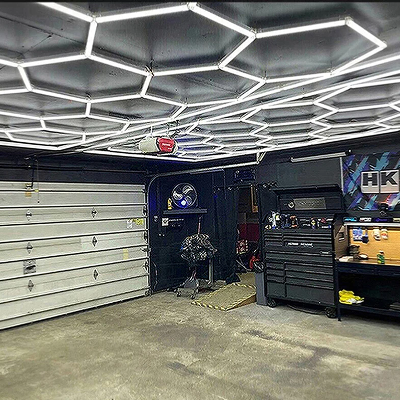 Garage Hexagon Lights Multicolor Hexagonal Led Light Hexagon Retro Lights