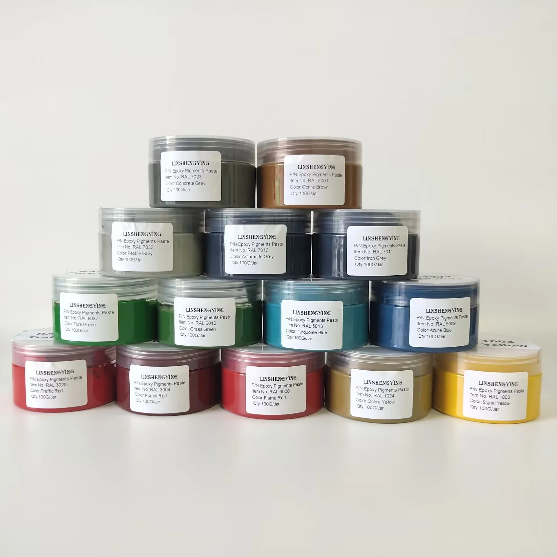 Pigment Pâte époxy Gris Galet RAL 7032 - 80 G, Hautement Concentré, Pour Résine époxy Et Polyuréthane