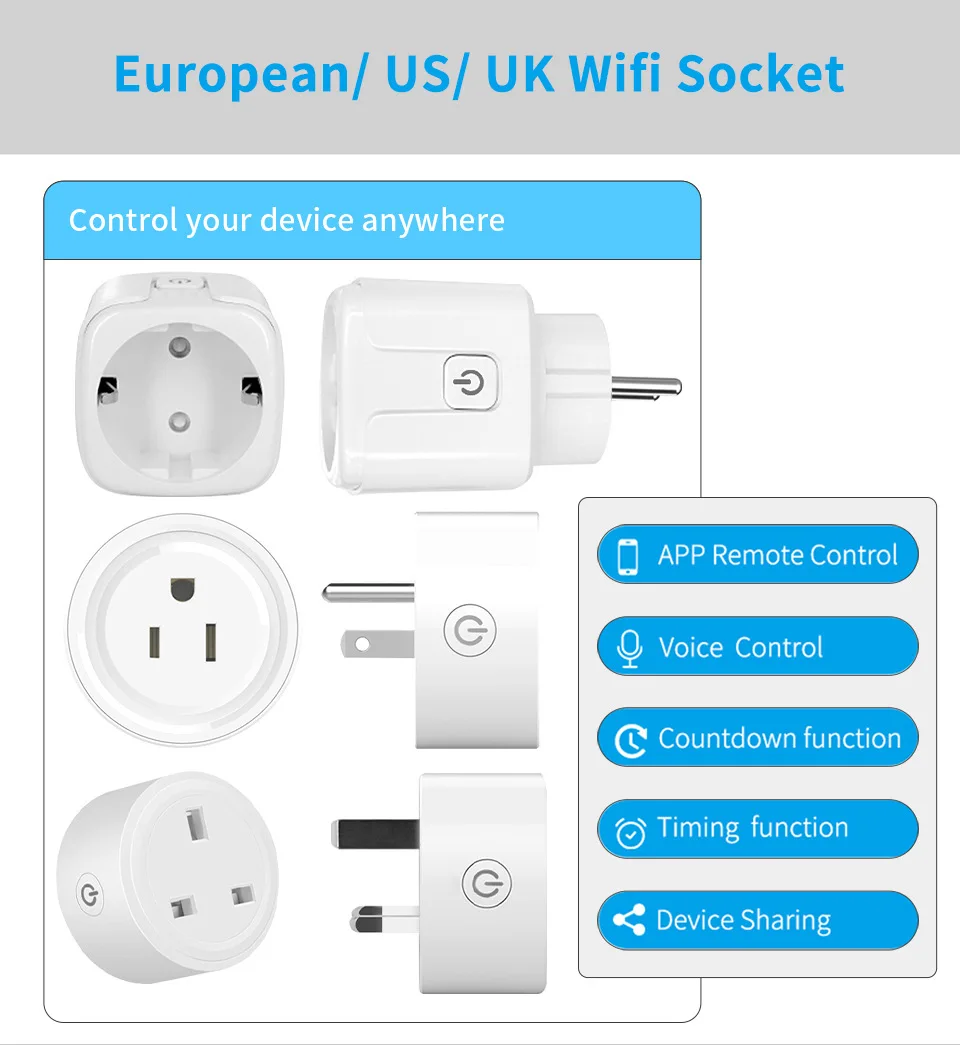 In Stock Us Uk Eu Smart Life Alexa Google Home Voice Control Mini Smart ...