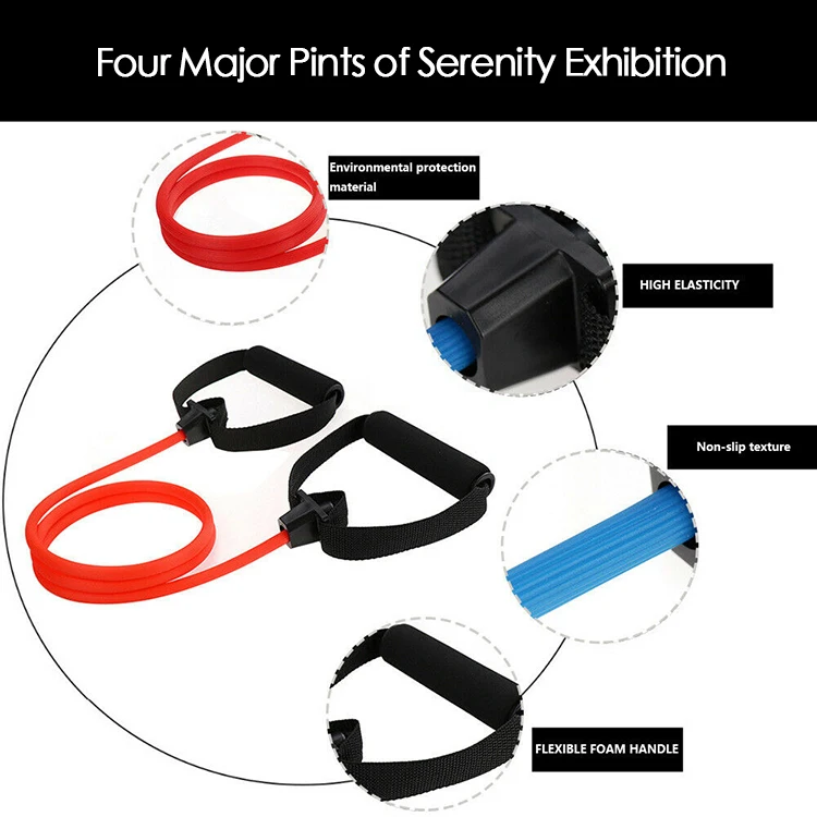 Фитнес упражнений шнуры эластичный Йога Спортивные вытяжная верёвка из стрейч Эспандеры