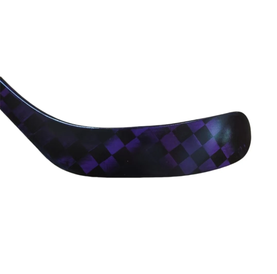 Factory Customized 100% Carbon Fiber Ice Hockey Sticks 375g Available in Purple Silver Green Blue Brown Gold Colors