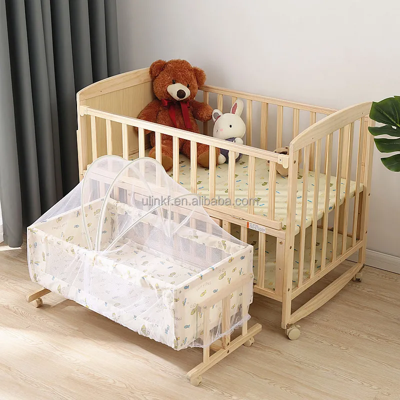 baby sleeping bed wooden