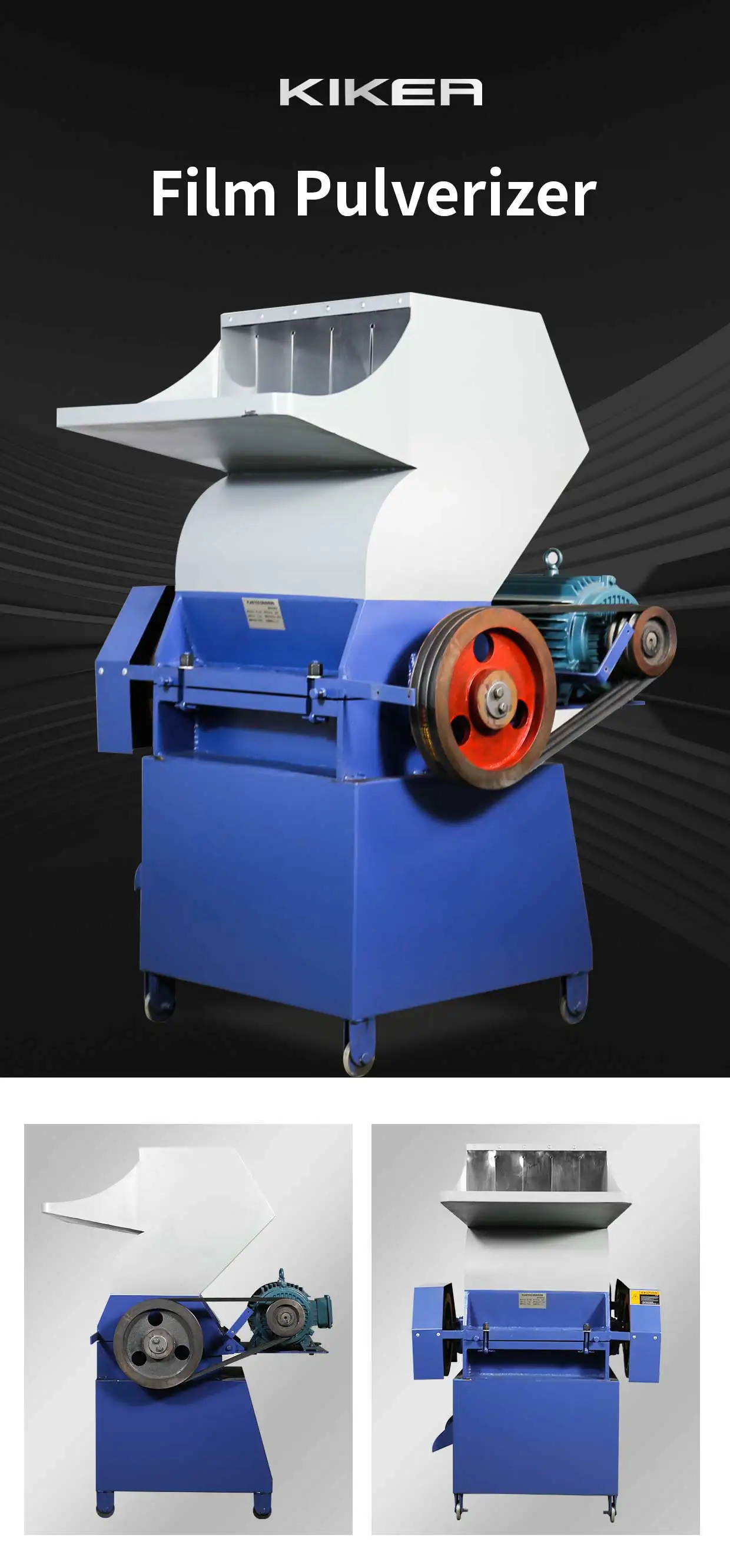 Kikea Small Recycling Shredder Plastic Film Crusher And Film Shredder
