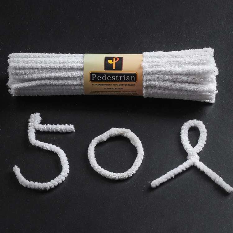 Smoking Tobacco Pipe Cleaning Tools 15CM Long White Cotton Smoking Pipe