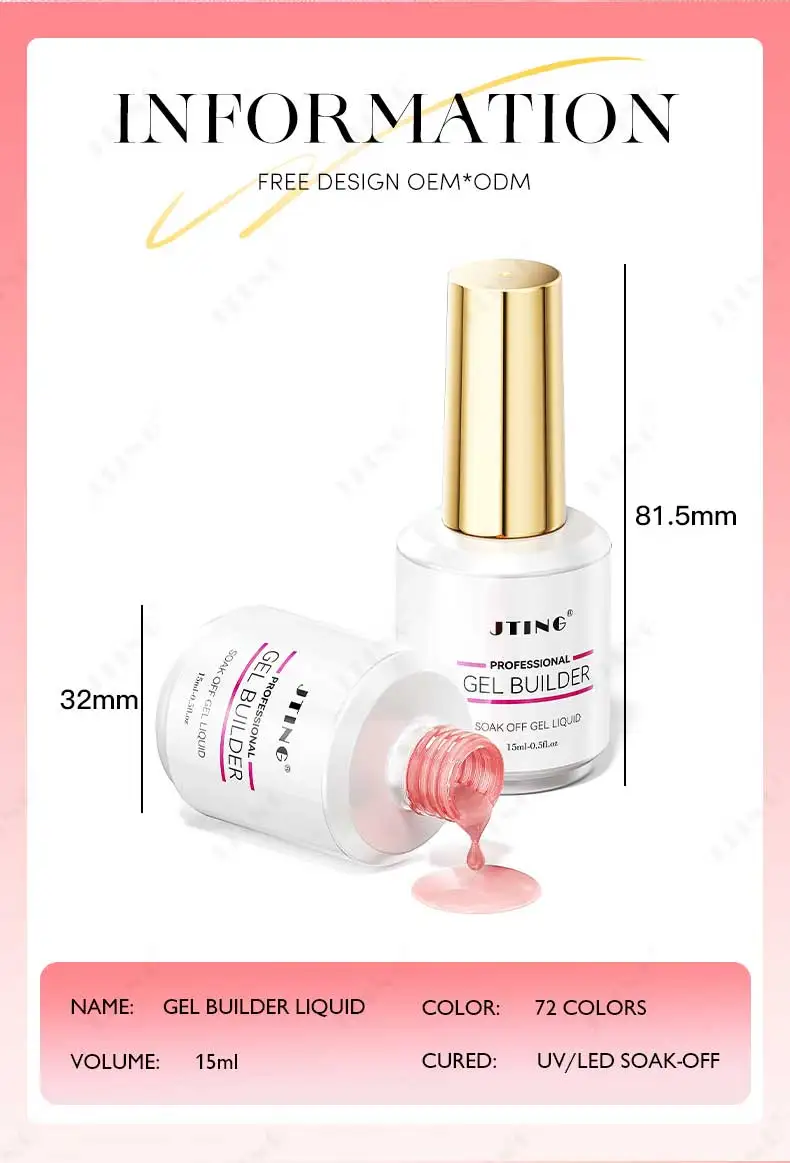 Jting Professional 72colors Biab Gel Builder In A Bottle Nail Extension