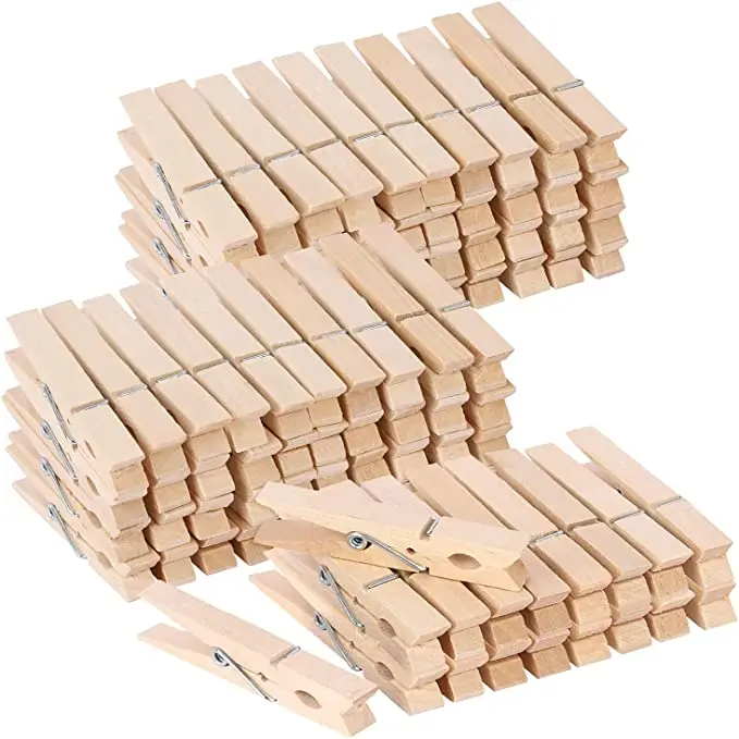 Wholesale Tailai Wooden Small Photo Clips for Crafts 200 PCS 1