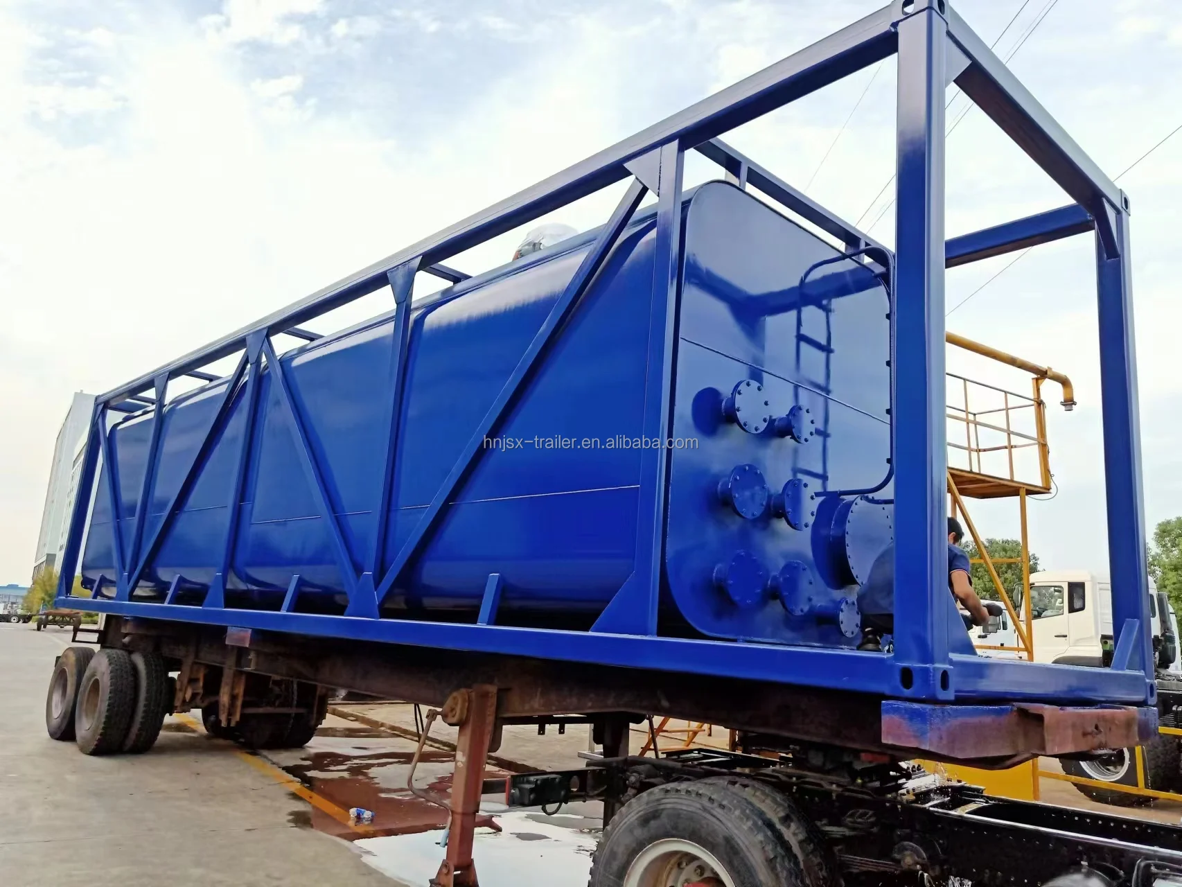Iso 40ft Waste Water Tank Container 56.5 Cbm Sewage Water Treatment ...