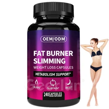 2024 OEM ODM Fat Burner Slimming Pill Supplements Metabolism Support Melatonin Night Sleep Weight Loss Capsules