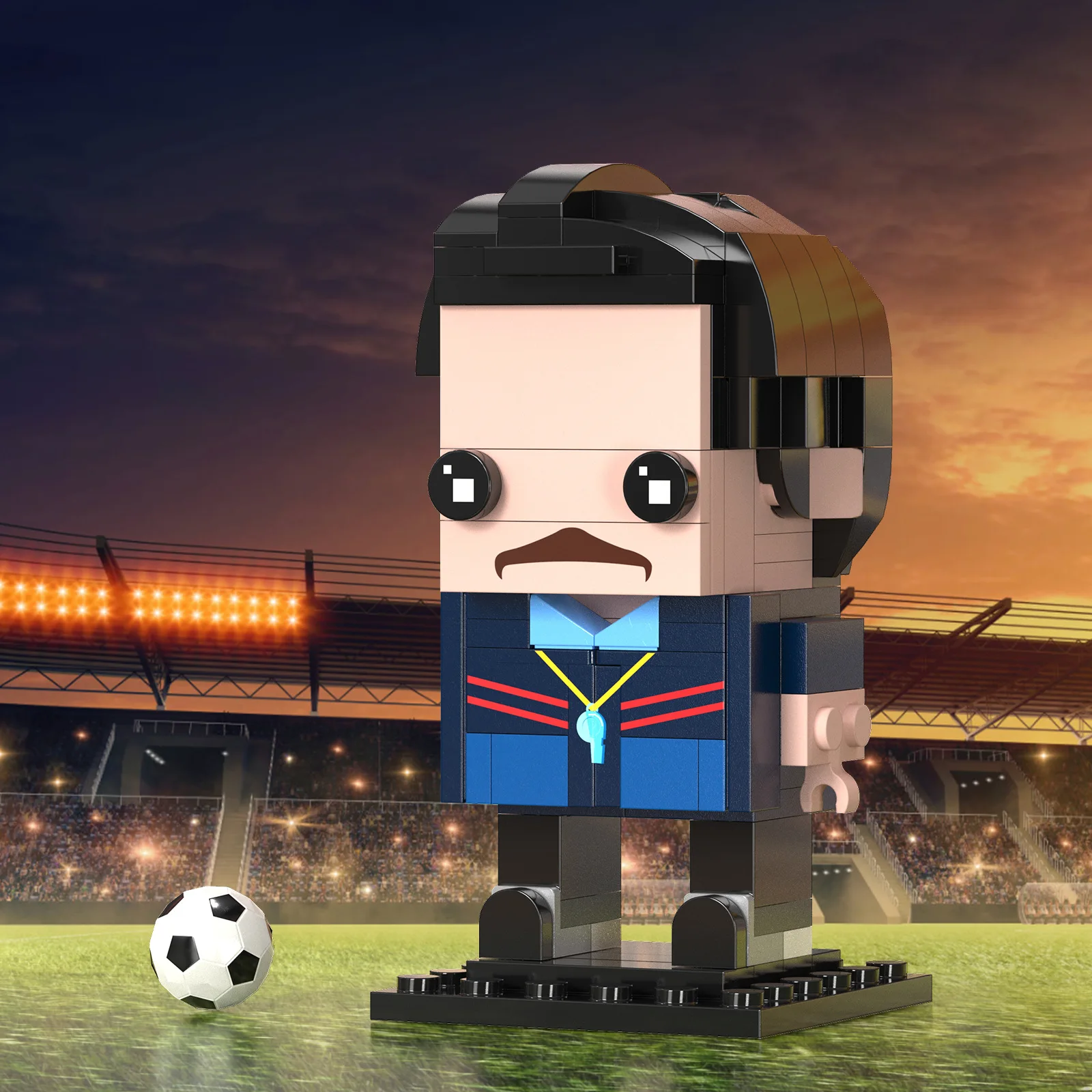 Bebricks MOC Series Building Bricks for Innovative Players F-C9927 Footballer Figures Children Block Model