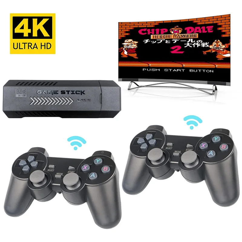 4k 3d Gd10 Retro Video Game Console Ultra Hd 64gb Game Stick X2 Plus ...