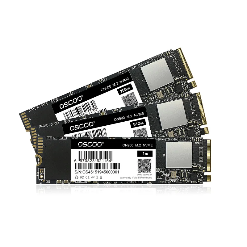 OSCOO SSD Hard Drives 512GB M2 2280 NVME PCIE3.0 SSD 1TB 128GB 256GB Computer Accessories for Laptop Desktop