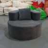 Grigio scuro: colore K604-25 in velluto a coste