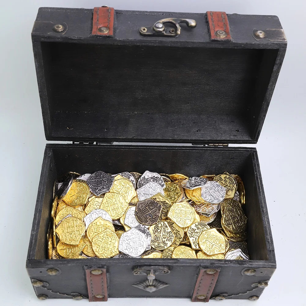 カリブ海海賊Doublooonトレジャーコイン古代ヨーロッパスペイン映画トークンメタル宗教スタイル鋳造技術