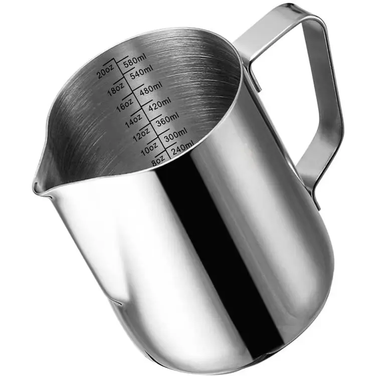 Stainless Steel Metal Espresso Pitcher Barista Craft Coffee Latte Milk
