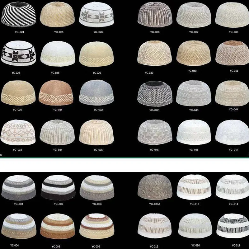 Заводская низкая цена, исламские арабские сетчатые трикотажные мусульманские кепки для мужчин