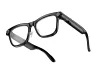 Black frame with transparent lens