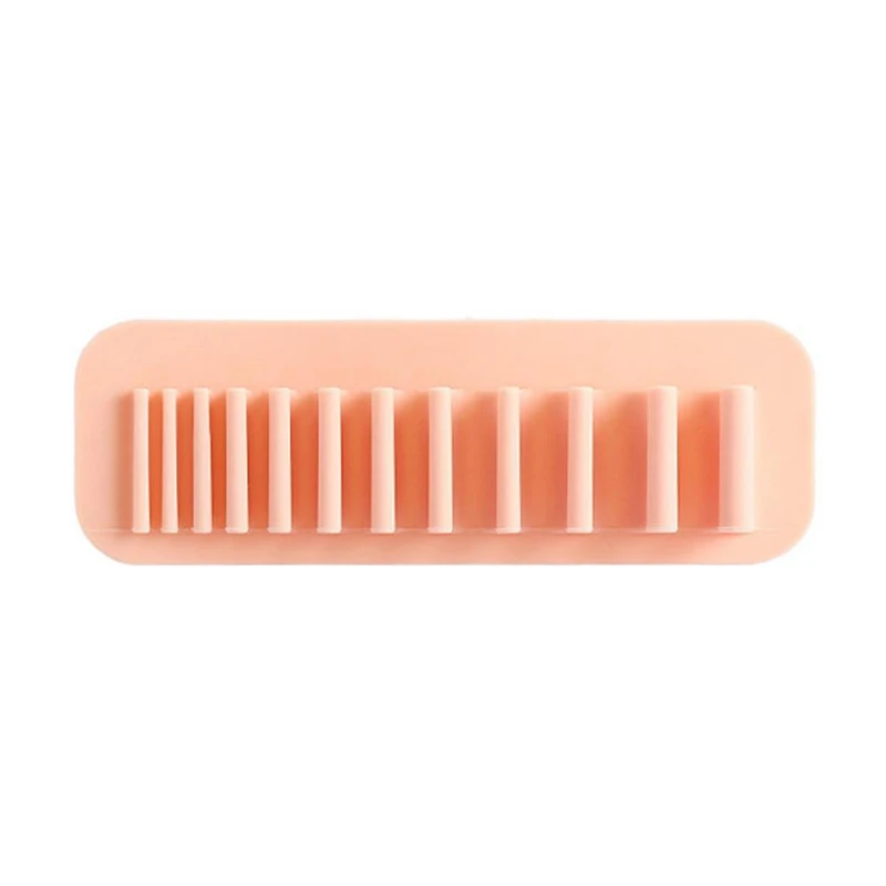 Silicone Makeup Brush Holder Organizer, Waterproof Nail Free