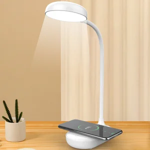 15W Fast Charging Desk Lamp with Wireless Charger Lamp With Wireless Charger for Bedside