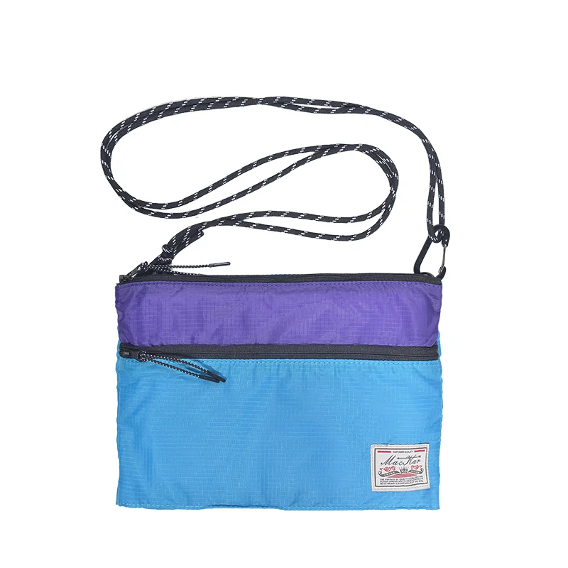 Customized logo Colorful Polyester Waterproof Fashion Student Shoulder Crossbody Messenger Bag