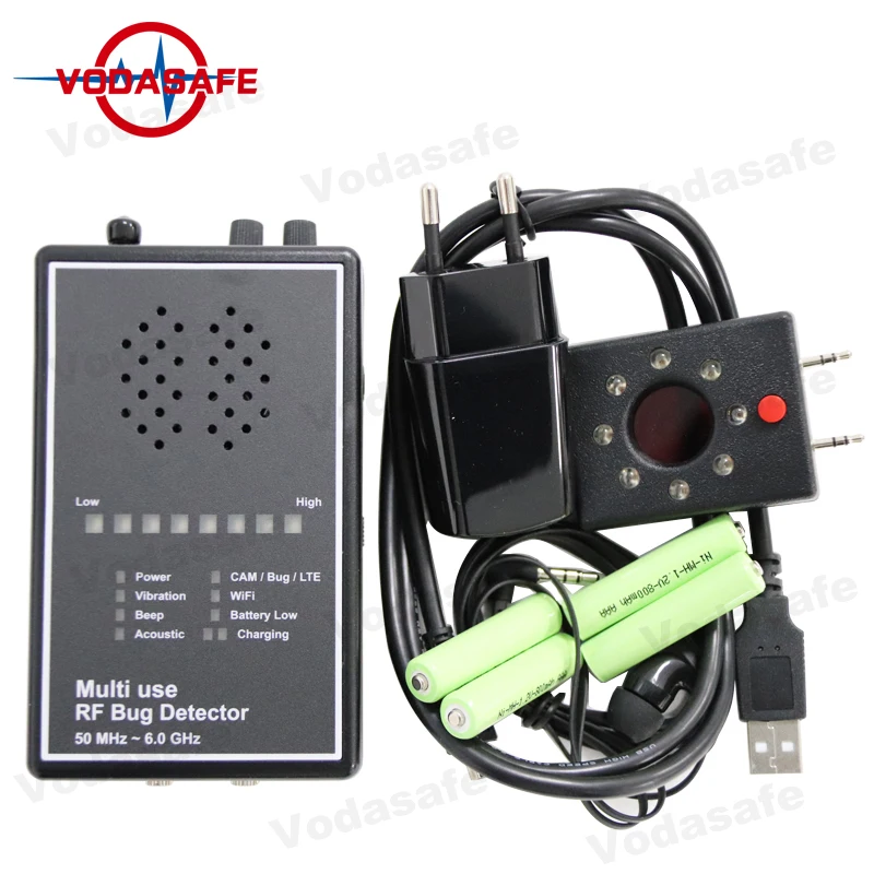 Hot Sale Small Spy Camera Detector 50 MHz ~ 6.0 GHz Range Wireless Bug Finder WiFi Connectivity Spy Wireless Voice Recorder