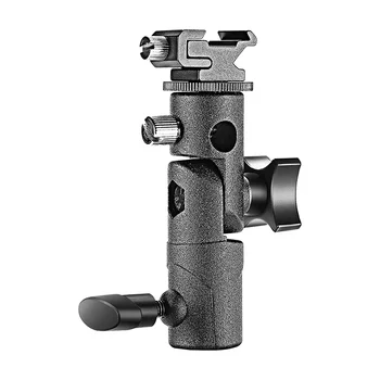 Neewer Universal E-Type Camera Flash Speedlite Mount Light Stand Bracket Umbrella Shoe Holder