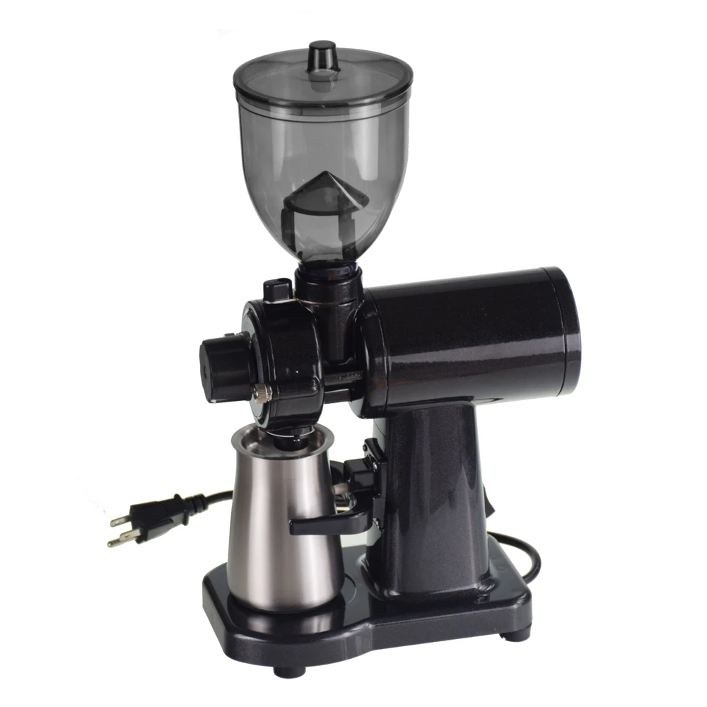 Ecocoffee  Espresso Electric Burr Coffee Food Grinder Machine 8 Steps Anti-jump 60mm Flat Wheel Burr grinder