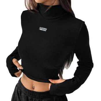 Europe and America Fall/Winter new style classy Knitted Solid Color High Neck Sweater