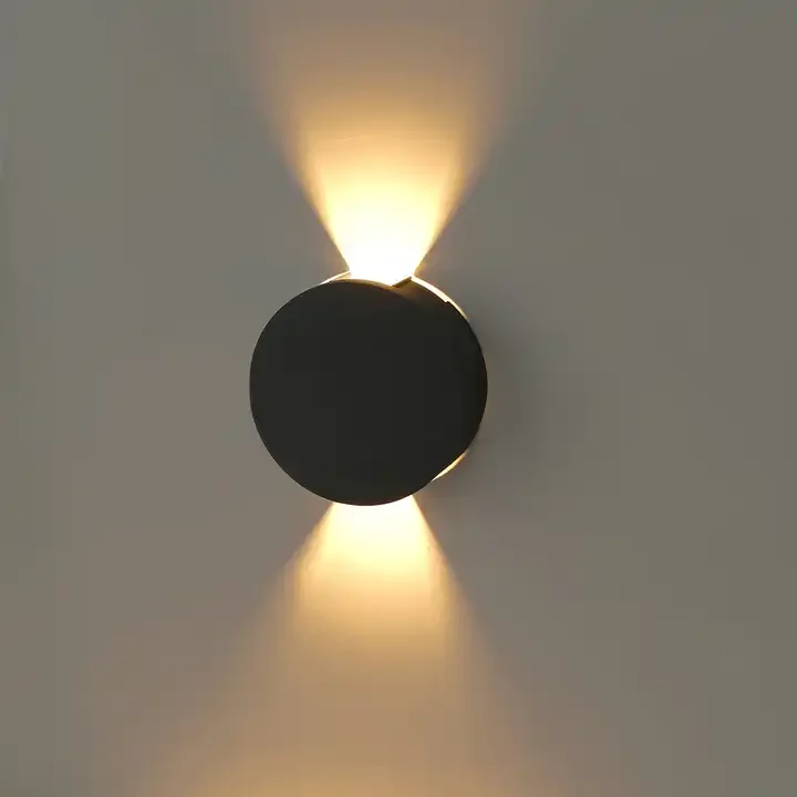 Round Rubik Cube Waterproof up and Down Cylinder Led Lamps Wall Light for Aisle Background Room Bedside