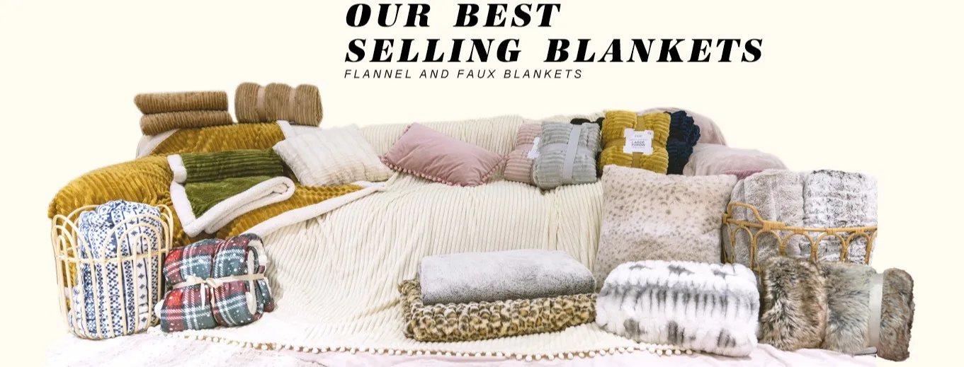 Winter Blankets Solid Color King Size Striped Pattern Mink Fleece Plush