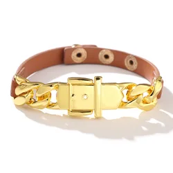 Vintage, Jewelry, Vintage 24k Gold Belt Buckle Bracelet