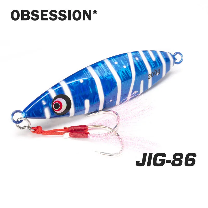 OBSESSION Slow Metal Jigging Lure Glow 150g 200g 260g Fish Falling